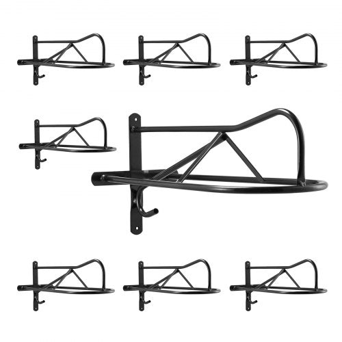 VEVOR 8er-Set Sattelhalter Wandmontage Sattelständer Stallbedarf Pferde Stahl