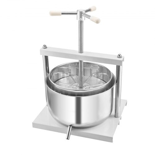 VEVOR Obstweinpresse Manuelle Presse Weinherstellung 12L Edelstahl Entsafter