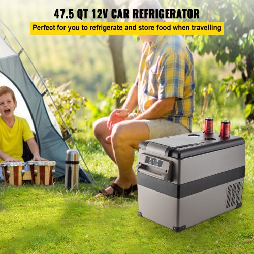 VEVOR Auto Kühlschrank 45L Kompressorkühlbox für Boot Lkw Auto usw Mini Kühlschrank 60W