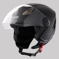 VEVOR 3/4-Gesicht Motorrad Motocrosshelm Motorradhelm 59-60cm Schwarz Größe L