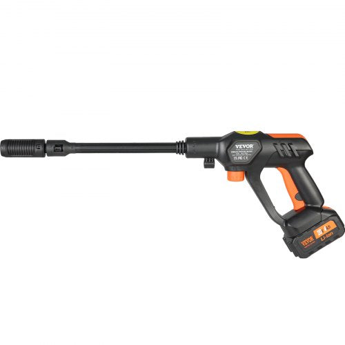 VEVOR Akku Hochdruckreiniger Kabellos Wasser Druckreiniger Spritzpistole Druckreinigerpistole (250W 21V, 50bar, zur mobilen Reinigung und Bewässerung, 4L/min, inkl. Zubehör, Ladegerät)