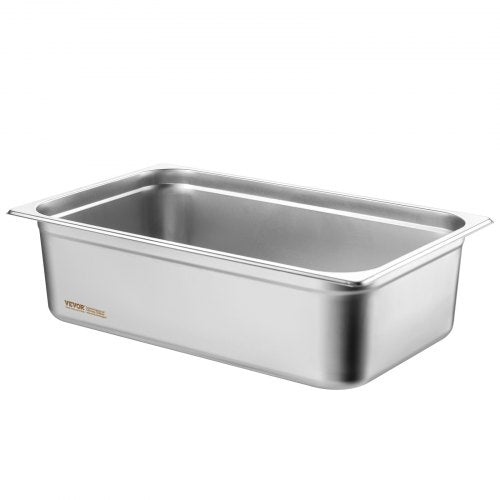 VEVOR 6 x Hotelpfannen Gastronormbehälter Edelstahl 530x327x150mm 20,2L