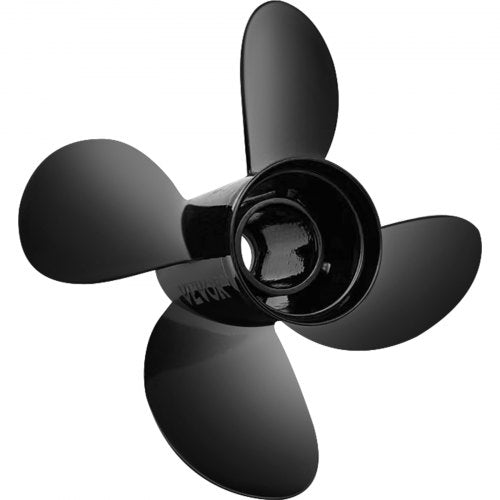 VEVOR Außenbordpropeller, Ersetzt OEM 48-8M8026630, 4-Blatt 26,2 x 33 cm Aluminium-Bootspropeller, Kompatibel mit Mercury Mariner 25 PS Bigfoot/Command Thrust 60 PS Außenbordmotor