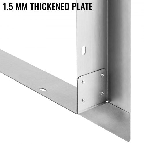 VEVOR Außenveredelungsrahmen Außengrillrahmen 12x18 Zoll für Doppelseitenbrenner
