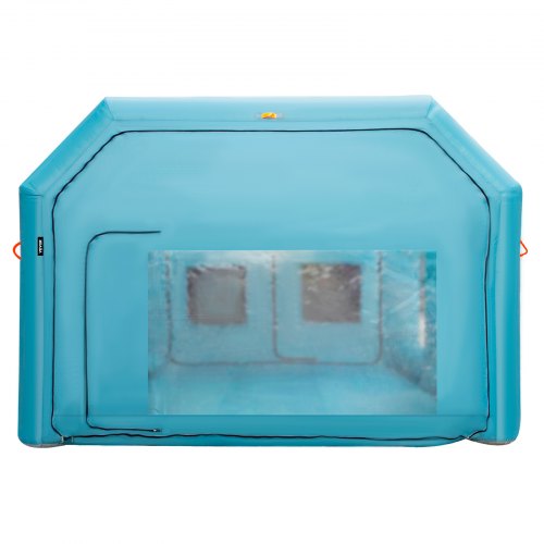 VEVOR Aufblasbare Sprühkabine Lackierzelt Lackierkabine Zelt 210D Oxford-Gewebe Pvc Auto Lackierkabine mit 2 abnehmbaren Türen Gebläse inkl Ideal