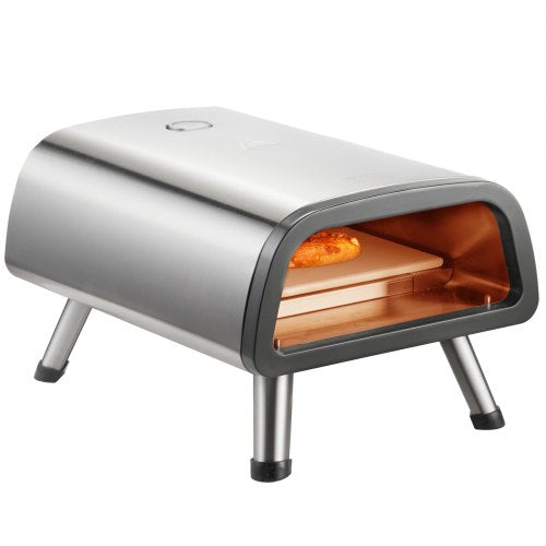 VEVOR Kommerzieller Pizzaofen Backofen 305mm Pizzamaker Elektrisch 1 Drehknopf