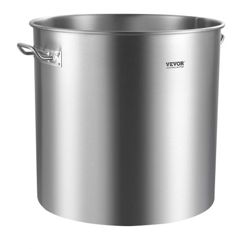 VEVOR Suppentopf Kochtopf Soßentopf 94,6L Edelstahl Kochen Soßen Korbdeckel