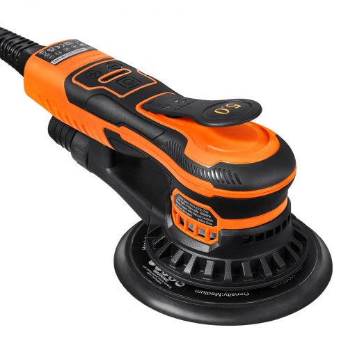 VEVOR Exzenterschleifer 6'' Handschleifer 10 Stück Schleifpapier 6 variable Geschwindigkeit