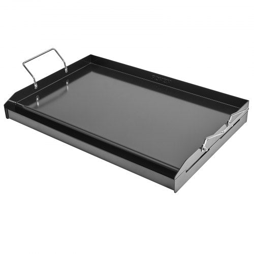 VEVOR Flache Grillplatte Grillpfanne Karbonstahl BBQ Kochgeschirr 605x360mm