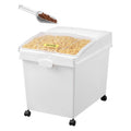 VEVOR Mehl und Reis Behälter Kapazität 25 kg, 3 Stück Aufbewahrungsbox Küche 35,5 x 50 x 45 cm, dreifach Vorratsdosen 14 x 19,7 x 17,7 Zoll weiß Speicherung für Getreide und anderen Trockenwaren