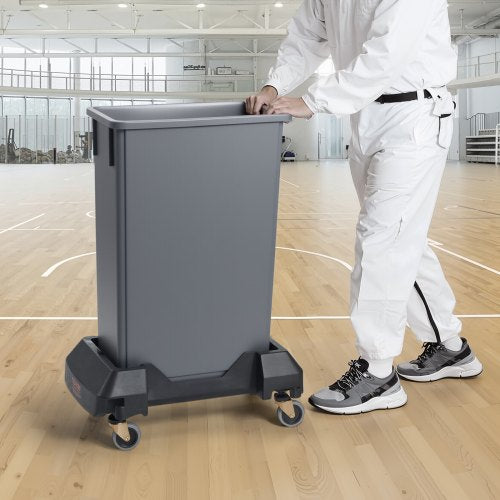 VEVOR Mülleimer Dolly Mülltonnenwagen passend für 60,6/87L Behälter 90kg