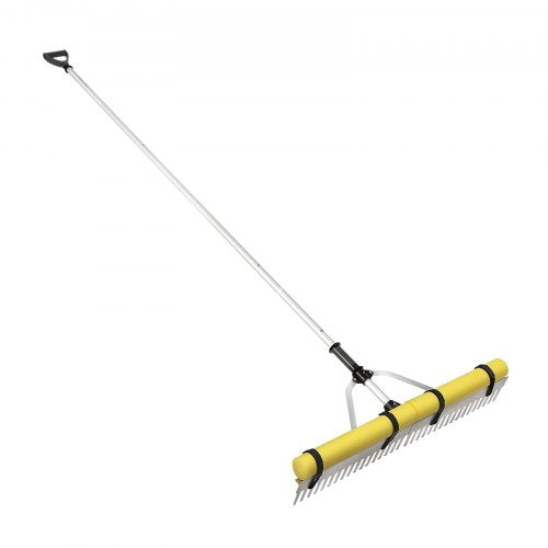 VEVOR Landschaftsrechen, 36-Zoll-Kopf, Aluminium-Landschaftsrechen, 102,36 Zoll, verstellbarer Griff