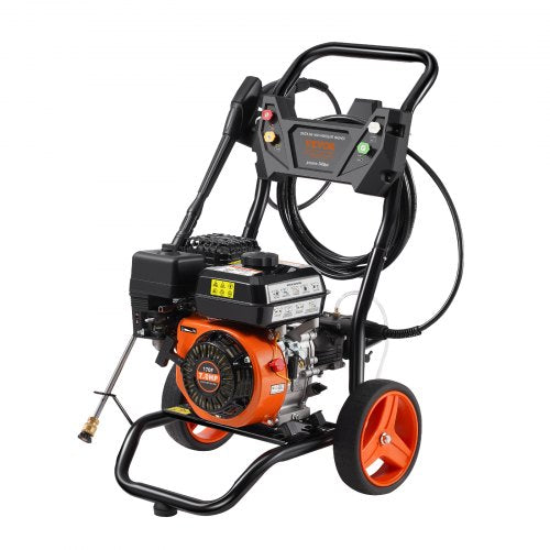 VEVOR Benzin Hochdruckreiniger 3400PSI 2,6GPM mit 5 Düsensatz für Autos vertikal