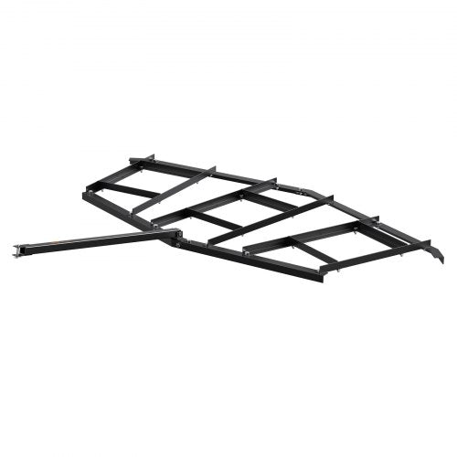 VEVOR Schleppegge 2200 x 2070 x 100 mm Traktor Wiesenegge Wiesenschleppe aus 4 mm dickem Q235-Stahl Feldegge Einstellbarer Querstangenbereich 203,2/406,4 mm Rasenschleppe ATVs, UTVs, Gartentraktoren