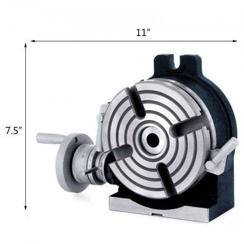 VEVOR Trennscheibe Durchmesser 150 mm Trennplatten-Set mit Grundabmessungen Horizontal 180 x 170 mm Trennplatten-Set für Drehtisch Höhe 80 mm
