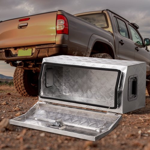 VEVOR Werkzeugkasten Aluminium für Ladeflächen von Pickups 762x330,2x330,2mm