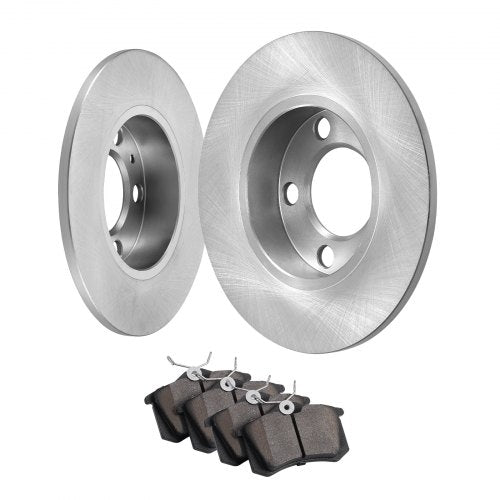 VEVOR Bremsensatz Hinterachse Bremsscheiben Bremsbeläg Ersatzsatz 232mm