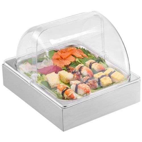 VEVOR Servierbehälter Gastronomie Buffet-Spender Serviertablett 1/2 Behälter