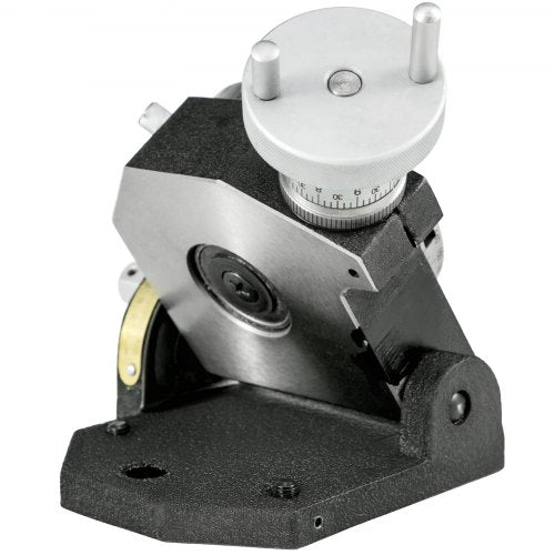 VEVOR Teilapparat Rundtisch 100mm Rundteiltisch Horizontal Vertikal Teilkopf Teilapparat schwenkbar zum Fräsen und Bohren