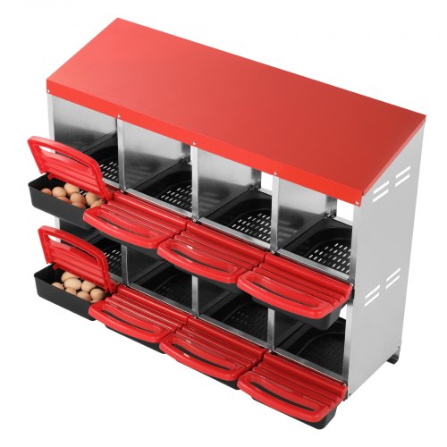 VEVOR Legenest Hühner 8 Abteile Hühnernest mit Belüftungslöchern 1060x525x800mm