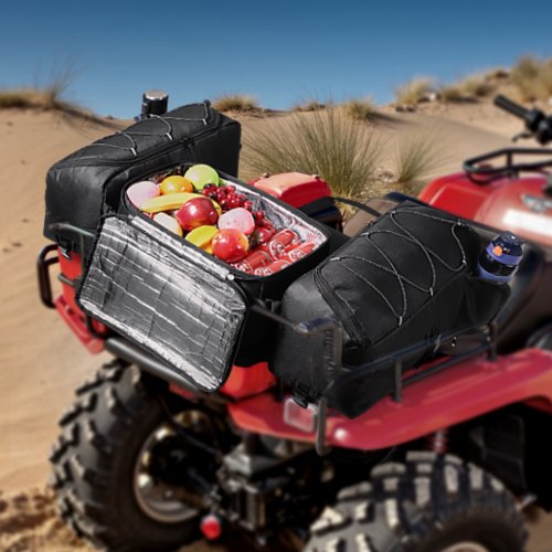 VEVOR 74L ATV Hinten Tasche Hecktasche Aufbewahrungstasche Schwamm Kissen