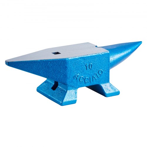 VEVOR Einzelhorn-Amboss 10 kg Stahlamboss, Schmiedestahlwerkzeuge mit rundem &amp; quadratischem Loch, Amboss, robuster Schmied, Juwelier, langlebiges &amp; robustes Metallschmiedewerkzeug