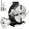 VEVOR Teilapparat Rundtisch 200mm Rundteiltisch Horizontal-Vertikal Teilkopf Teilapparat schwenkbar zum Fräsen und Bohren