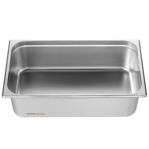 VEVOR 6 x Hotelpfannen Gastronormbehälter Edelstahl 530x327x150mm 20,2L