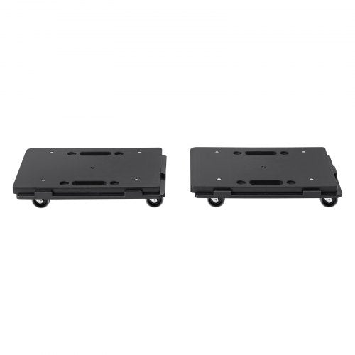 VEVOR Möbelwagen, Möbelwagen, 4 Räder, tragbare bewegliche Rollen, robust, ineinandergreifend, klein, flach, für schwere Möbel, 2 Stück, 40,6 x 27,9 cm, 227,8 kg Kapazität, schwarz