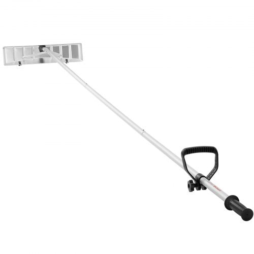 VEVOR Schneeschaufel Dach 64 cm, Einstellbereich 1,52 bis 6,4 m, Dachschneeräumer aus Aluminium und ABS Schaufel, Schneeschieber mit Schutzrädern und rutschfestem Griff Schneeräumer Dachräumer