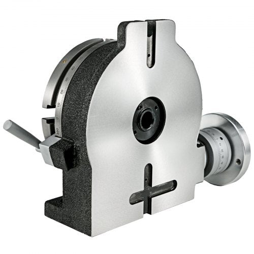 VEVOR Teilapparat Rundtisch 200mm Rundteiltisch Horizontal-Vertikal Teilkopf Teilapparat schwenkbar zum Fräsen und Bohren