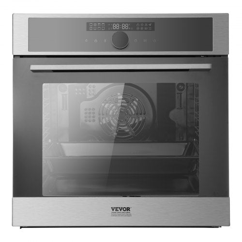 VEVOR Einzel-Wandofen Elektrischer Einbau-Wandofen 16 Funktionen 3550W 76L