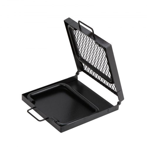 VEVOR BBQ Gills Holzkohlegrill Klappgrill Tischgrill 570 x 285 x 230 mm, 6 kg Belastbar Tragbarer Reisegrill Outdoor Campinggrill 300 ℃, Grillgitter + Grillplatte für Gartenpartys, Picknick, Terasse