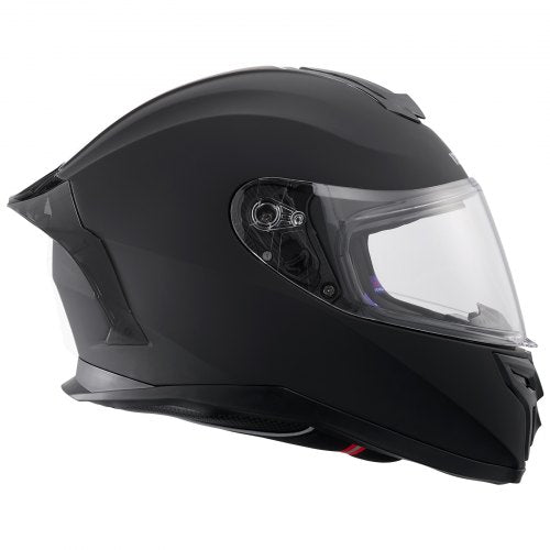 VEVOR Integralhelm Motorrad Motocrosshelm Motorradhelm 57-58cm Schwarz Größe M