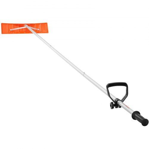 VEVOR Schneeschaufel Dach 64 cm, Einstellbereich 1,52 bis 6,4 m, Dachschneeräumer aus Aluminium und ABS Schaufel, Schneeschieber Schneeräumer Dachräumer mit Rutschfester Griff
