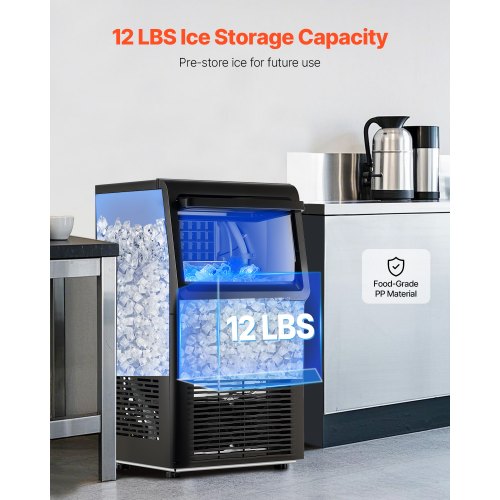 VEVOR Kommerzielle Eisbereiter Eismaschine 36,29kg/Tag LED Anzeige Restaurant