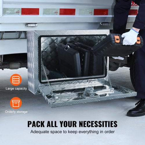 VEVOR Unterboden-Aluminium-Werkzeugkasten für LKW, 61 x 43,2 x 45,7 cm, Werkzeugaufbewahrung für Anhänger und Wohnmobile