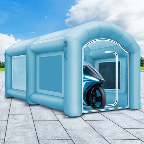 VEVOR Aufblasbare Sprühkabine Zelt 4x2,5x2,2m Aufblasbare Lackierkabine Zelt Spritzkabine Großes Autozelt Partyzelt Campingzelt Luftzelt mit 2 elektrische Gebläse