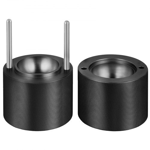 VEVOR Eiswürfelbereiter Eiswürfelformen Satz 60 mm, Eiswürfelform Eiskugelform mit Eiszange &amp; Tropfschale, Alu Schwarze Strapazierfähige Eiswürfelformen Eiswürfelbehälter Whisky Americano, Saft