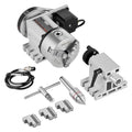 VEVOR Drehbankfutter K11–100mm Spannfutter Dreibackenfutter 4. Achse der CNC-Rotationsachse, ein Untersetzungsverhältnis von 6:1 und einen Nema23-Zweiphasen-Schrittmotor 3 Backenfutter für CNC-Fräsen