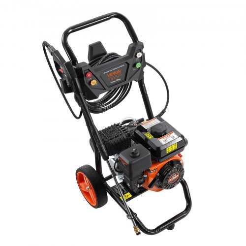 VEVOR Benzin Hochdruckreiniger 3400PSI 2,6GPM mit 5 Düsensatz für Autos vertikal
