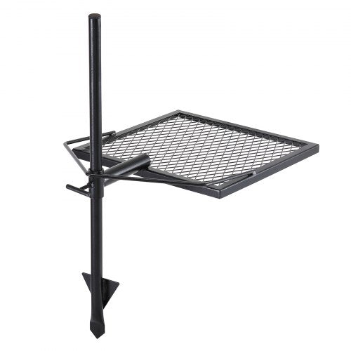VEVOR Drehspieß Schwenkgrill Stahl 405 x 405 mm, Holzkohlegrill Tragbarer Grillrost Grillgestell 6 kg Belastbarkeit 300 ℃ Freistehend Spießbratengrill BBQ Grill Grillwagen Barbecue Camping