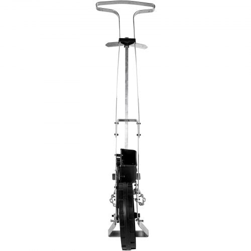 VEVOR Sämaschine Aluminium+ABS Handsämaschine 6xSaatplatten einreihige Drillmaschine 78-84cm Höhenverstellbar Dippelmaschine 6cm Vorderrad 5cm Hinterrad ideal für Samen wie Mais Lauch Spinat Karotten