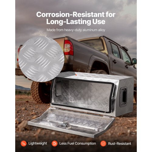 VEVOR Werkzeugkasten Aluminium für Ladeflächen von Pickups 762x330,2x330,2mm