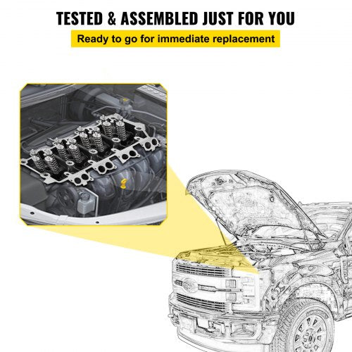 VEVOR Zylinderköpfe PowerStroke 6.4L Passend für 08–10 Ford F250 F350 F450 F550