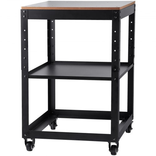 VEVOR Maschinenständer Dickenhobel 70,3×60,3×90cm Untergestell Dickenhobelmaschine Stahl &amp; MDF Max. Belastbarkeit 45kg Maschinentisch höhenverstellbar Kompitable mit meisten Hobelmaschinen Sägen