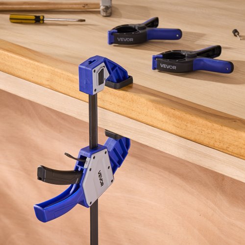 VEVOR 2 x Stangenklemmen für Holzbearbeitung 60,96cm Karbonstahl Einhandklemme