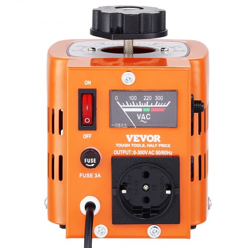 VEVOR 500VA Variabler Spannungstransformator 1,7A 0-300V AC Spannungsregler CE