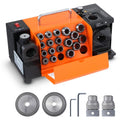 VEVOR Bohrerschleifgerät 120 W Bohrerschleifmaschine 4500 U/min Schärfstation 45# Stahl Bohrerschärfgerät 95-135° Einstellbarer Spitzenwinkel 18 Spannzangen Geeignet für Bohrerdurchmesser φ3–20 mm