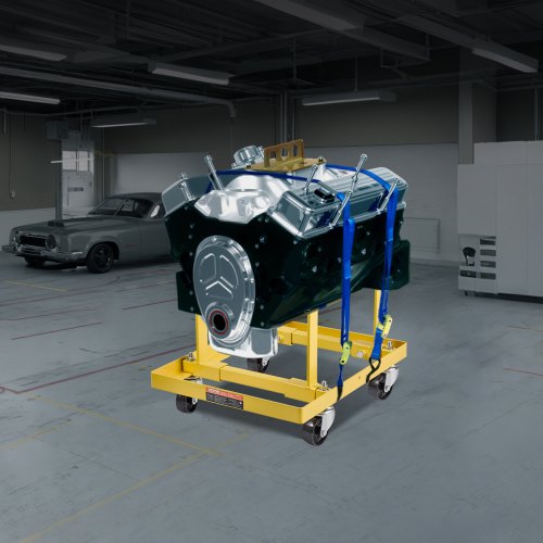 VEVOR Motorständer 340kg Verstellbarer Motorhebewagen Stahl mit 4 Lenkrollen
